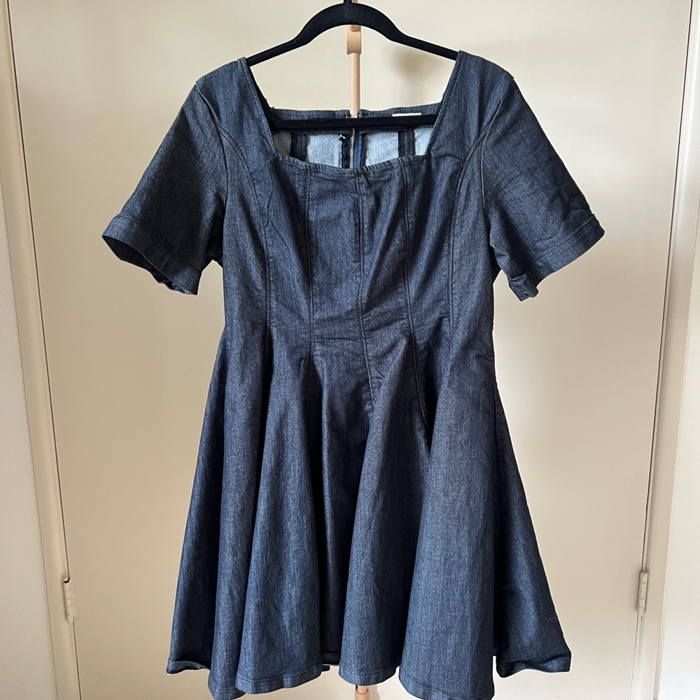 Anthropologie Pilcro denim mini dress